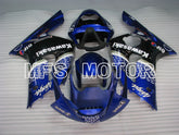 Kawasaki NINJA ZX6R 2003-2004 Injection ABS Fairing - Factory Style - Black Blue - MFS3717